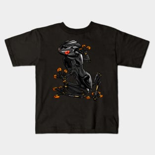 Kawasaki ZX6R Frog Black Kids T-Shirt